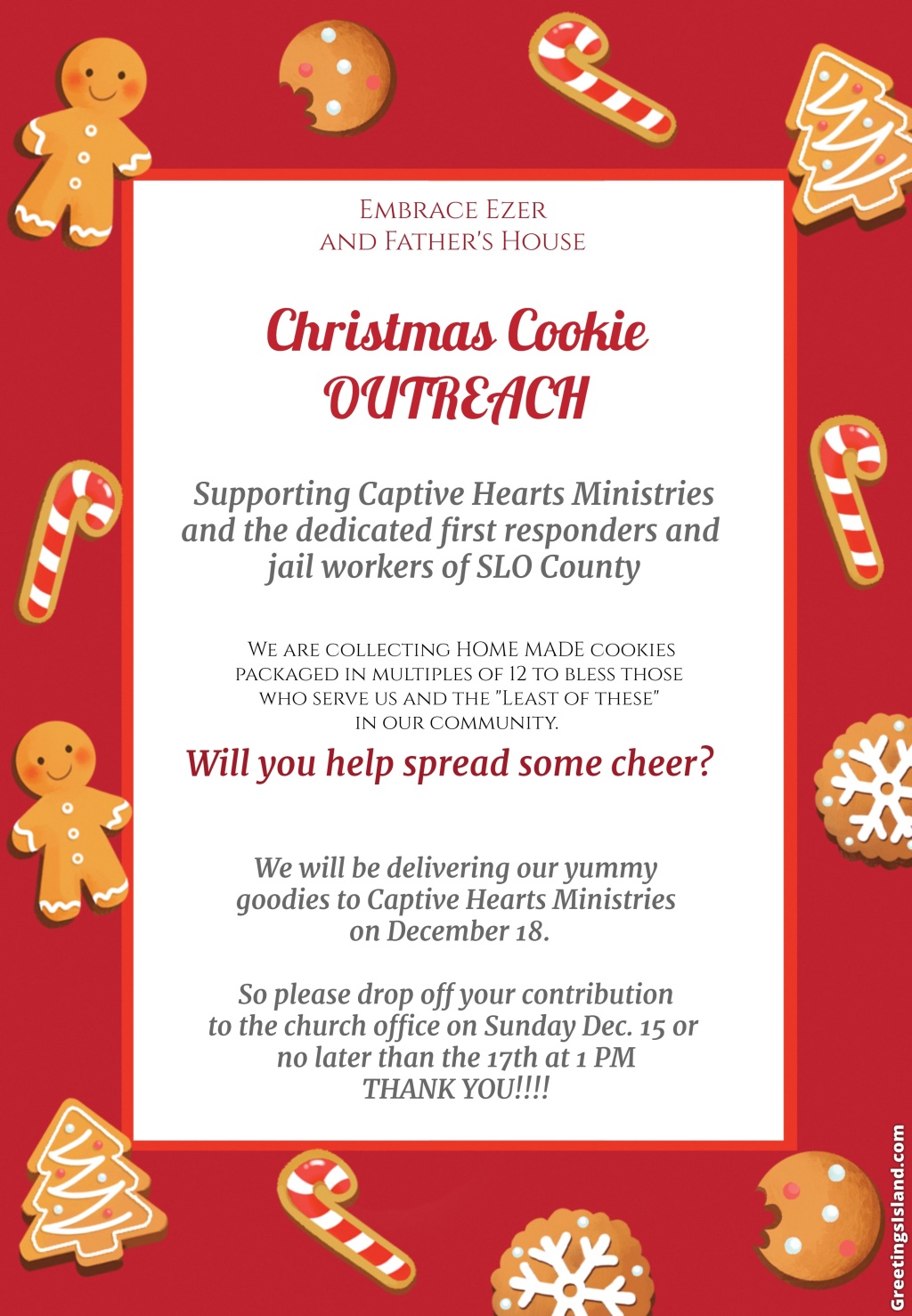 Christmas Cookie Outreach